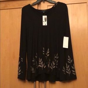 Karen Kane  Bella Blue Criss Cross Top